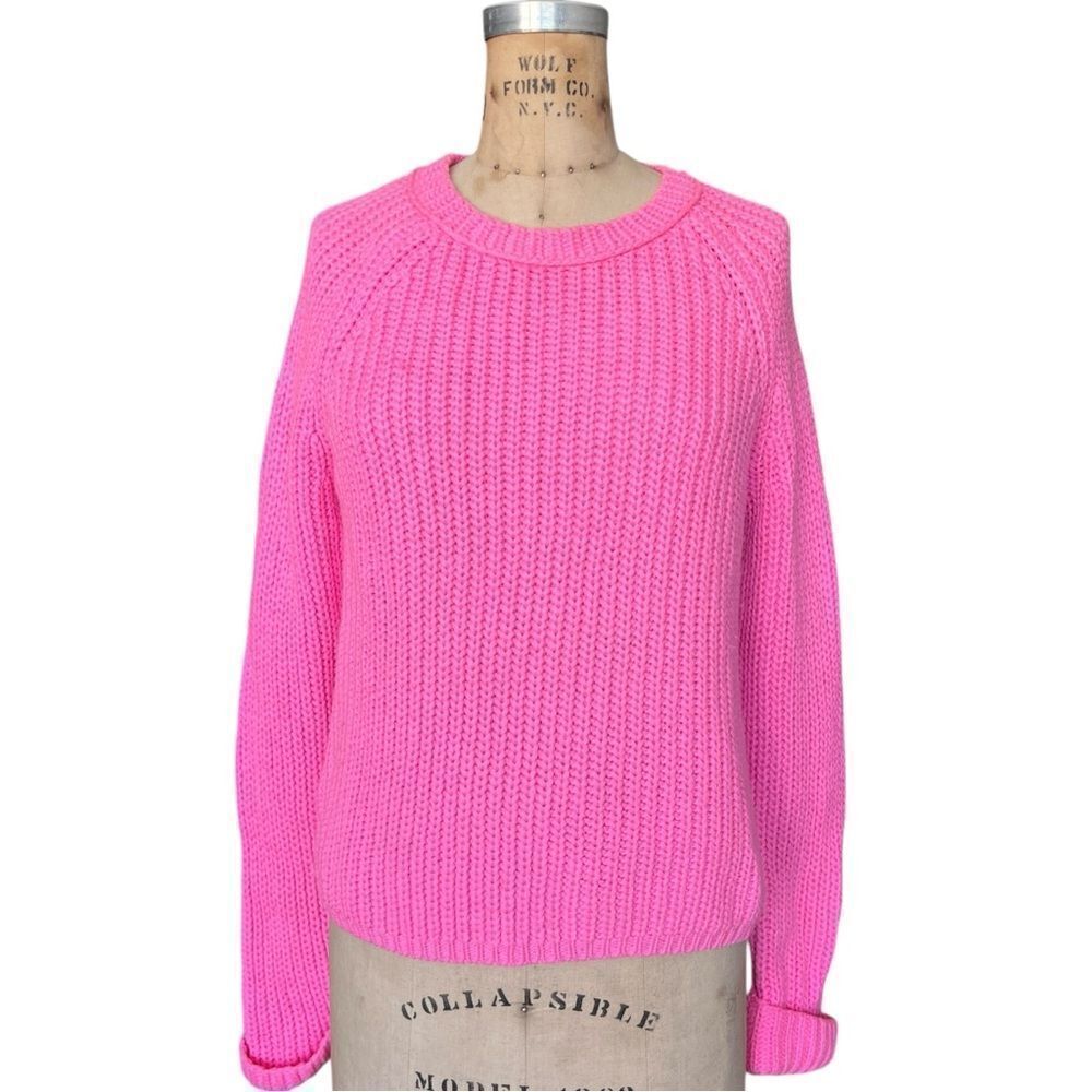 Calypso St. Barth Pink Chunky Wool Sweater Size M